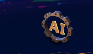 Illustration representing the custom AI model development process for businesses