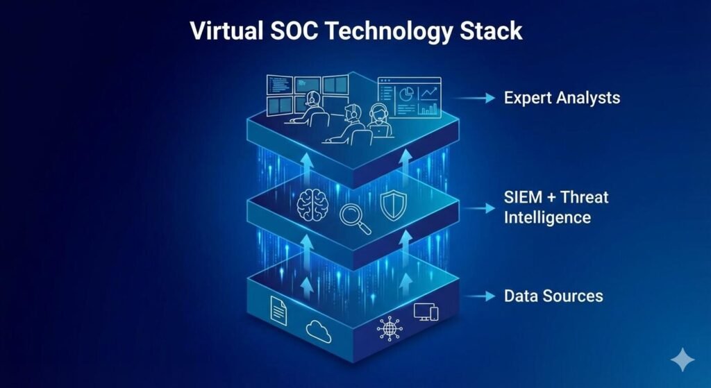 Why Most Businesses Are Adopting Diginatives Virtual SOC Security Services 2 Virtual SOC Technology Stack