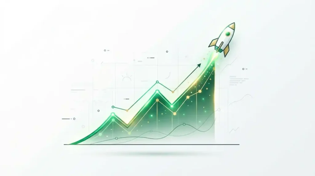 Infographic comparing basic automation, traditional RPA, and end-to-end hyperautomation using clean 3D isometric icons.