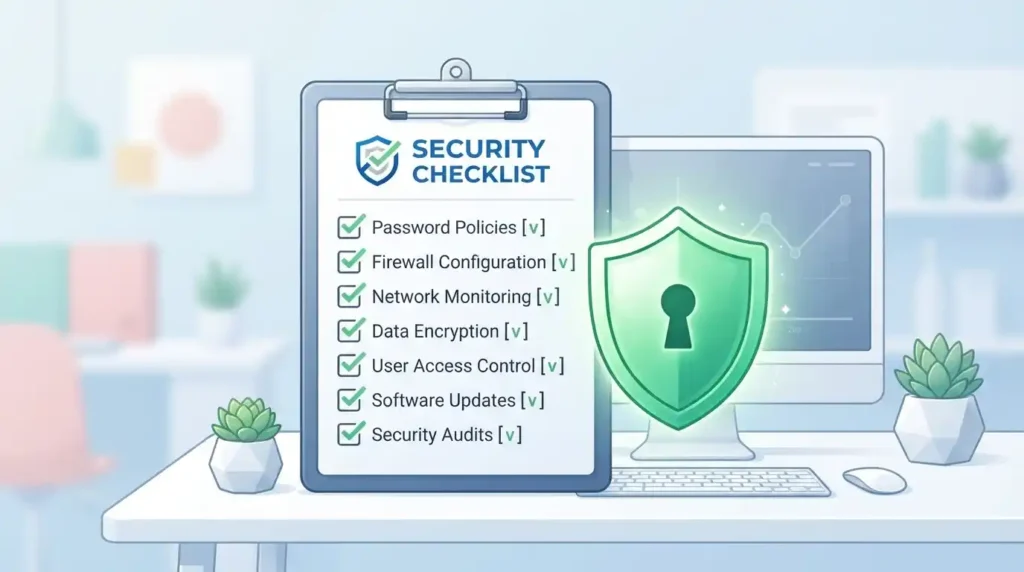 MCP Security Explained: Protecting Model Context Protocol Servers & AI Workflows in 2026 4 OWASP MCP security best practices checklist with green shield icon for Model Context Protocol safety.