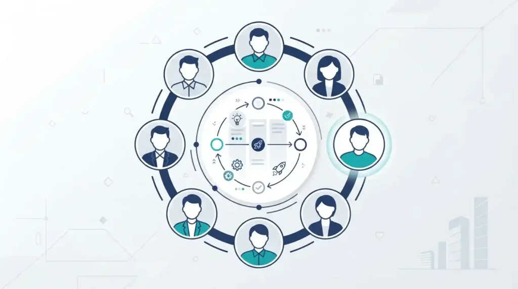 Staff Augmentation vs Outsourcing: Which Model Actually Fits Your Project in 2026? 4 Staff augmentation vs consulting illustration showing strategy and execution