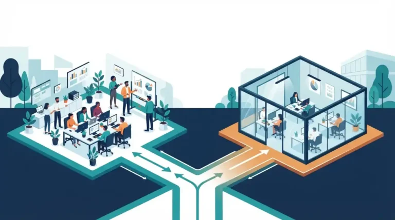 Staff augmentation vs outsourcing decision path illustration